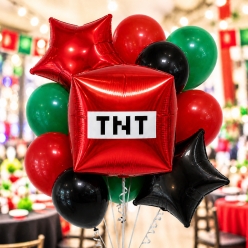 Minecraft TNT Deluxe Balloon Bouquet